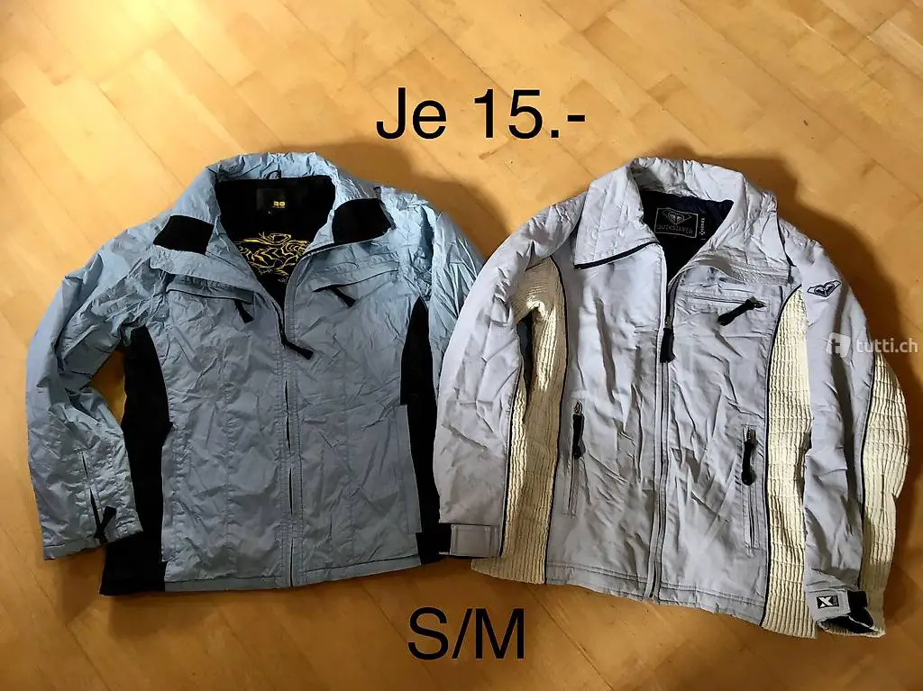 2 schöne Jacken S/M, 38 Bellowzero und Roxy, stk.15.-