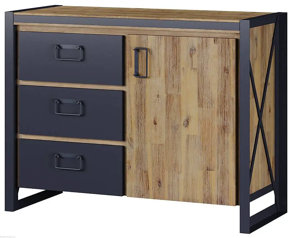 Kommode California, Akazie Cognac gebürstet