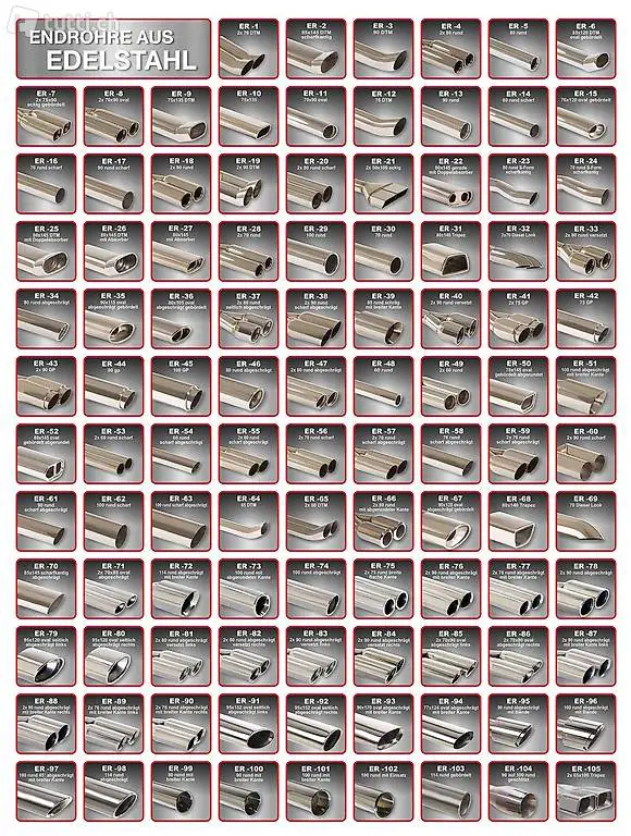  70mm Sportendschalldämpfer Audi S3 8P Sportback Quattro