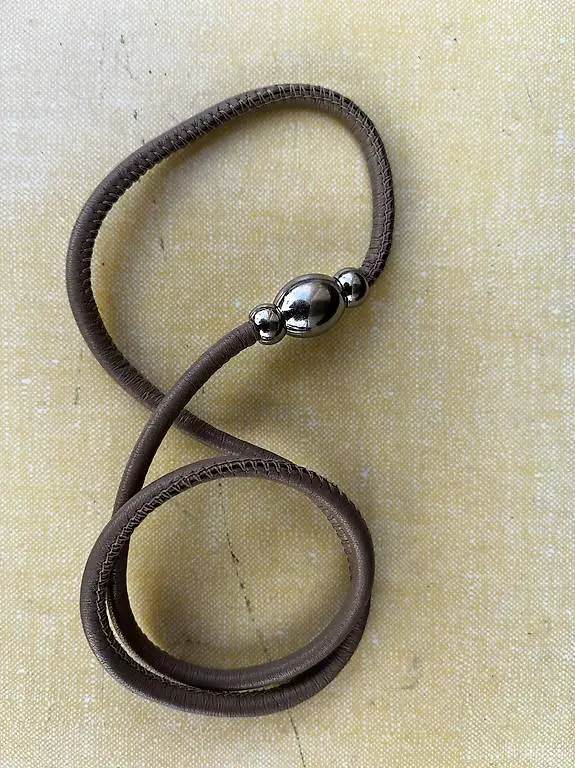 Lederarmband magnetischer Silberverschluss