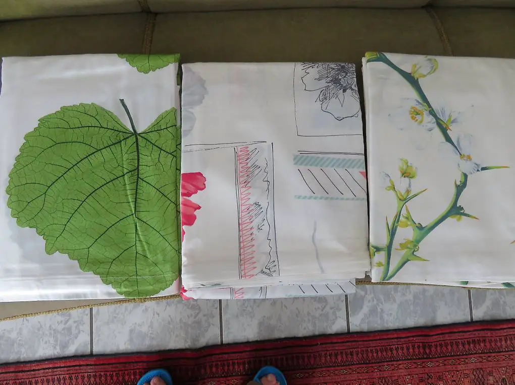 Schlossberg-Bettwäsche - neue Duvet- und Kissenanzüge