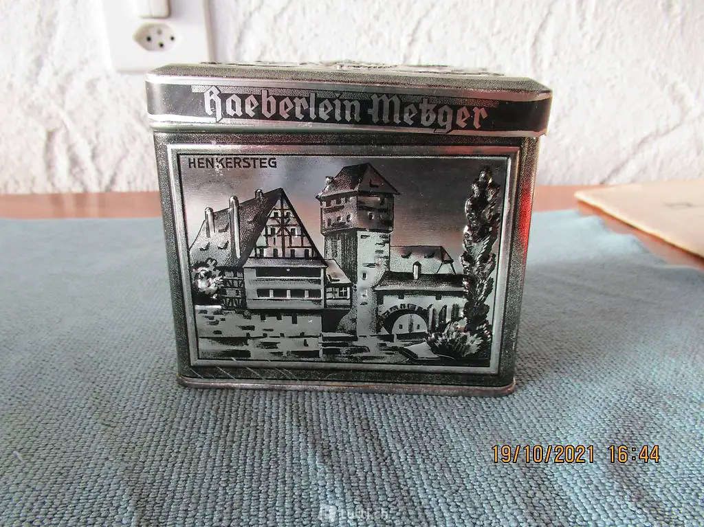 Sammelbüchse, Sammeldose, Blechbüchse, von um 1960