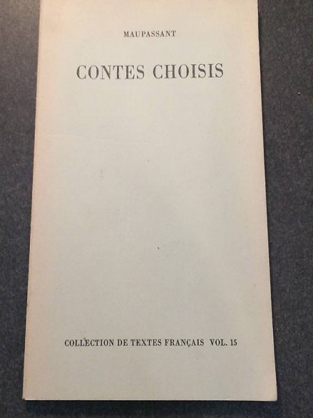 GUY DE MAUPASSANT - CONTES CHOISIS - 1891