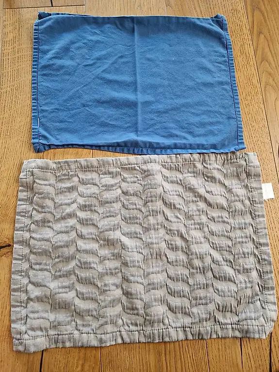 Tischset grau 4 stück / blau 8