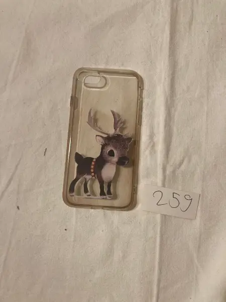 iPhone Handy Hülle Rentier herzig (Nr259)