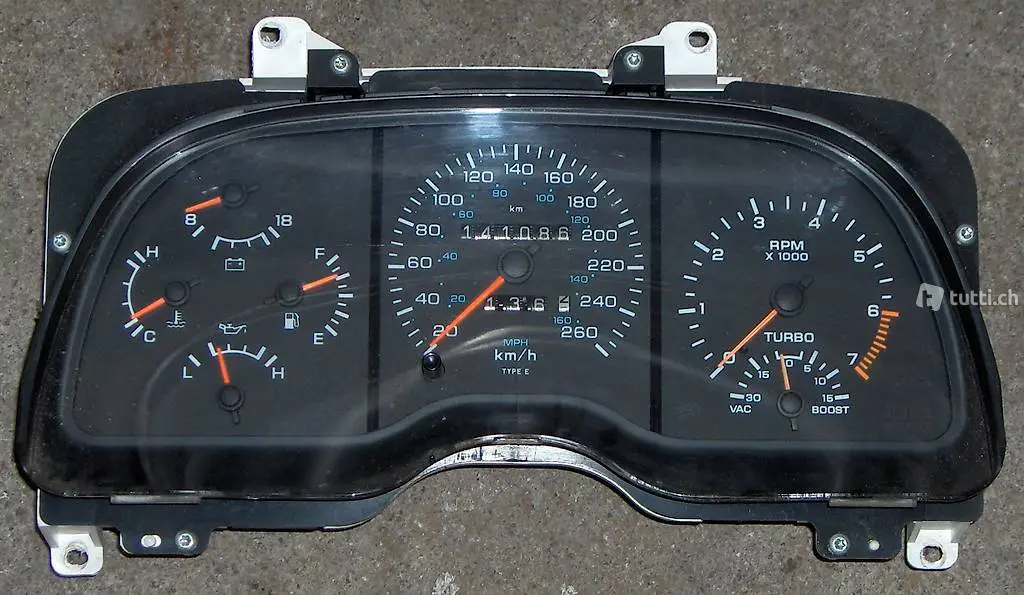 Chrysler Shelby Daytona Turbo Tacho, Tachoeinheit 141000 km