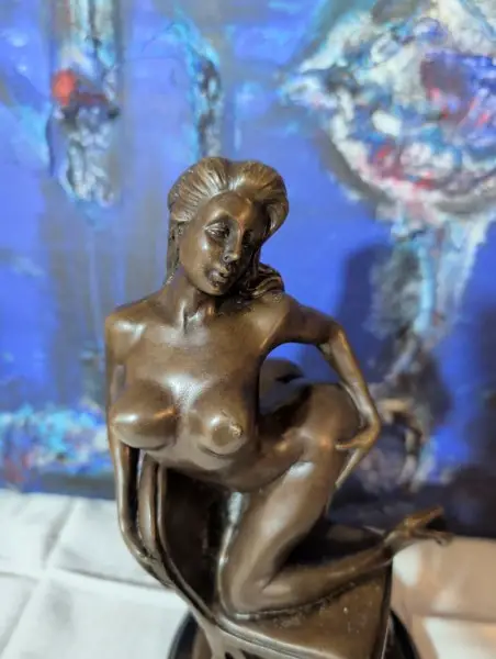 Erotische Bronze Fraue Skulptur