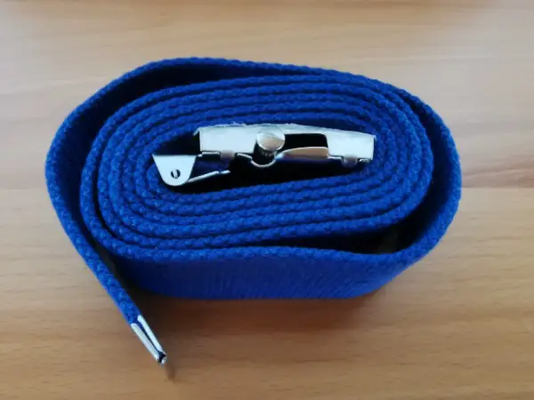 NEUER Stoffgürtel BLAU, /GRAU od. Schwarz nickelfreie Schnalle