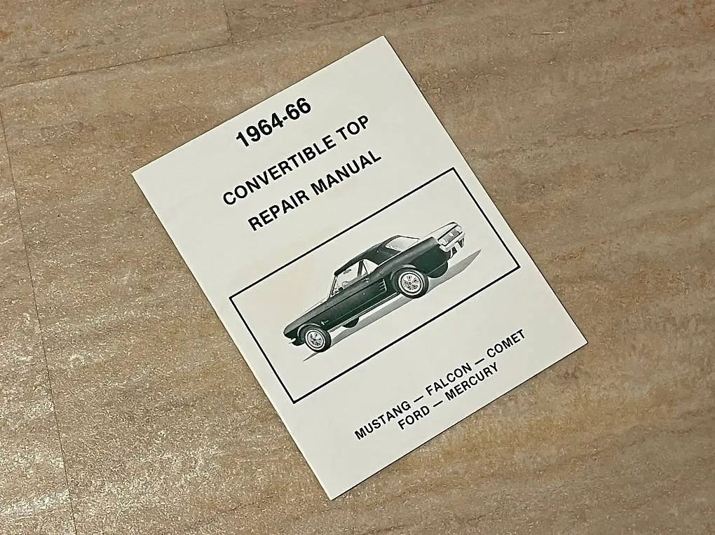 Ford Mustang Cabrio Verdeck Reparatur Servicebuch 64 65 66