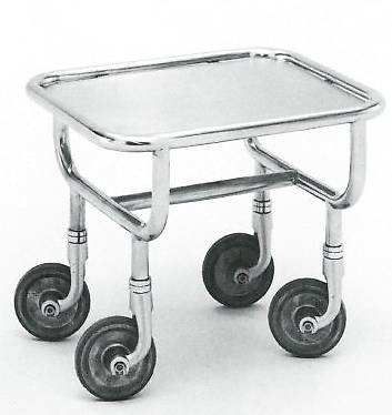 Tablettwagen Modell SV S - Edelstahl