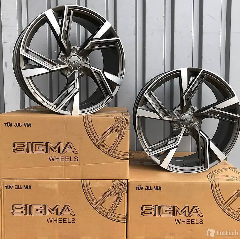  Audi 19 Zoll Alufelgensatz 4 Stück NEU mit Beiblatt