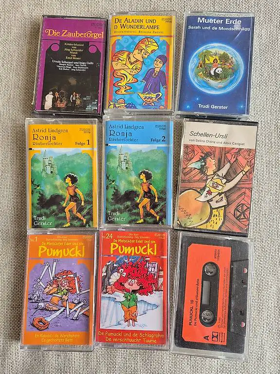 Trudi Gerster Mundart Kassetten, Ronja Räubertochter, Pumuck