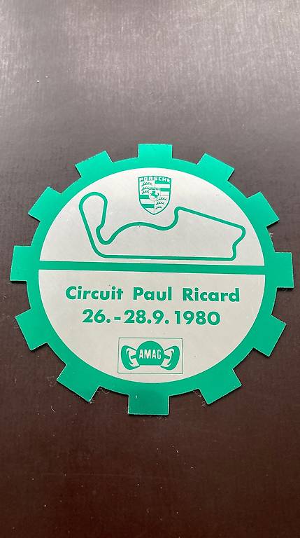 Plakette Cicuit Paul Ricard Porsche