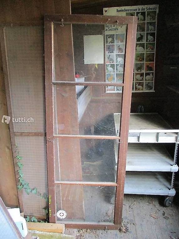 2x Fenster für Stall / Schopf / Gartenhaus 68x186 cm