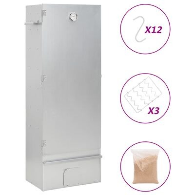 vidaXL Räucherofen mit Holzspänen 44,5x29x110 cmSKU:364745