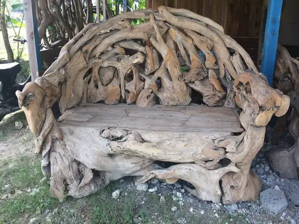  Bank Teak Holz Bad Küche Wohnzimmer Gartenbank Handgefertigt