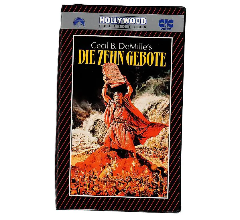 Moses die zehn 10 Gebote Cecil B. DeMille"s 1956 VHS-Film