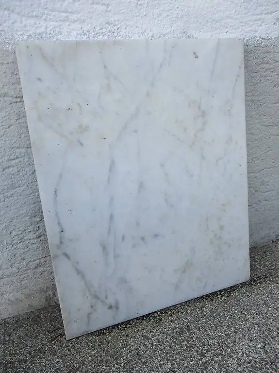 Marmor-Platte 34x42cm für hist. Nachttisch Möbel Chalet Chic
