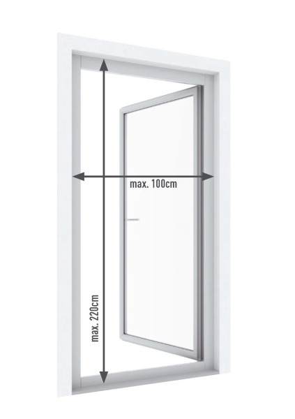 LIVARNO home Tür-Fliegengitter, Netz mit Magnetverschluss