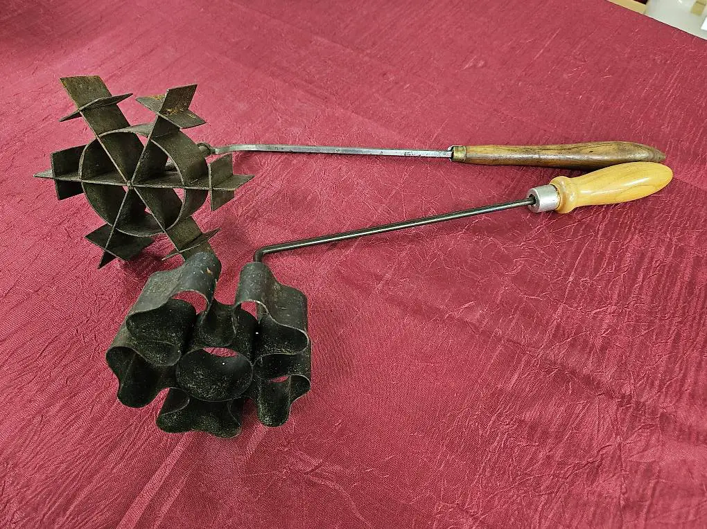 Rosenküchleinformen / Waffeleisen antik