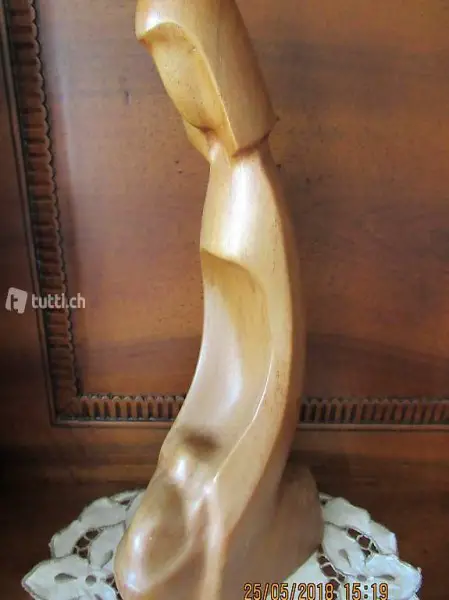  Krippenfigur, Maria mit Jesuskind, Holz massiv