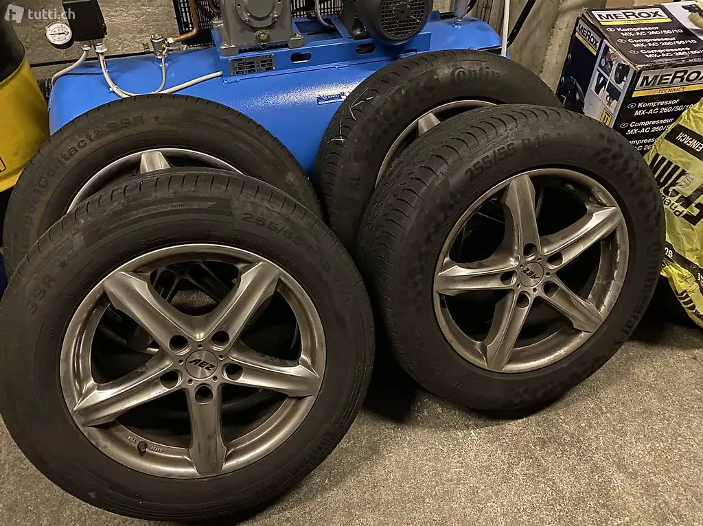  4x AEZ Yacht Felgen inkl. Reifen - 255/55 R18 V XL - Sommer