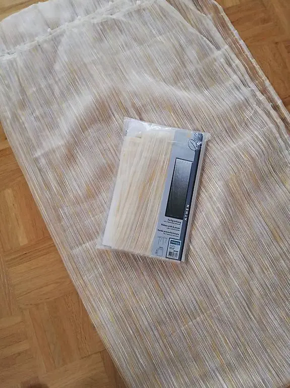 2 Stück Fertigvorhang Athen gelb neu