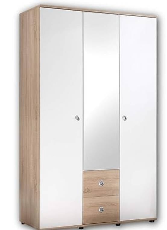 WIKI Eleganter Babyzimmer Kleiderschrank 3-türig - Vielseiti