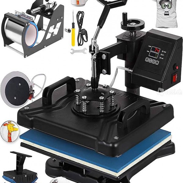  5 in 1 Transferpresse 38x30cm Heisspresse