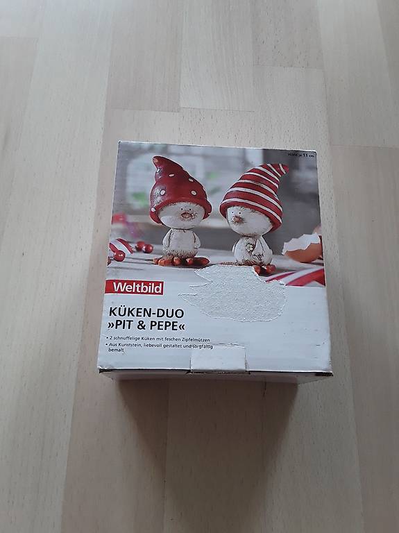 Küken-Duo "Pit & Pepe" aus Kunststein