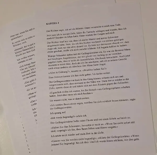 Ich verkaufe einen Text für ein Buch