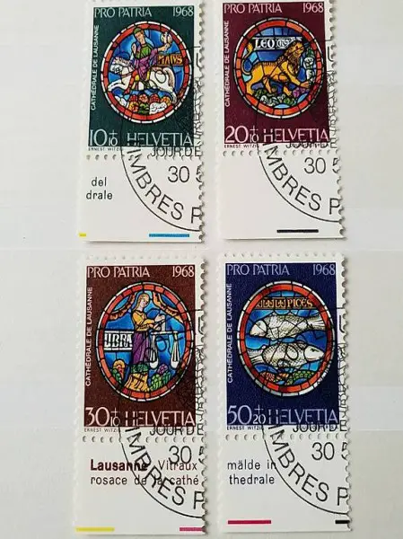  Pro Patria Marken Kunst und Kunsthandwerk 1968