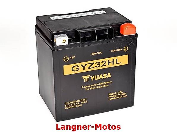 YUASA GEL Motorrad Batterie 12V32AH GYZ32HL Harley Guzzi APE