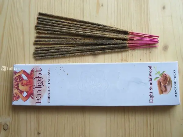 15 Stück Räucherstäbchen, Räucherstäbli Sandelwood