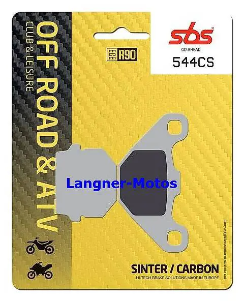 Bremsbelag SBS 544 CS Offroad Carbon KAWASAKI KX 125 1982-
