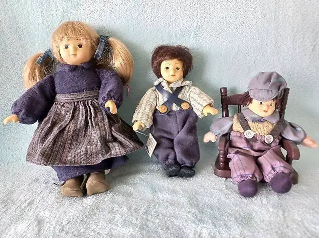 Künstlerpuppen 3 Stück. 17cm, 20cm, 25cm. Sammlerpuppen