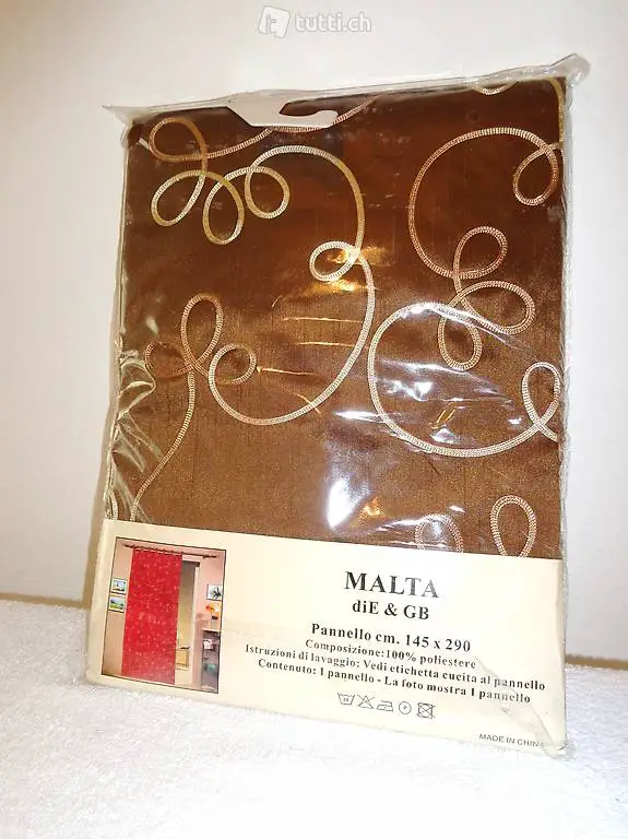 Vorhang fabrikneu 145 x 290 cm