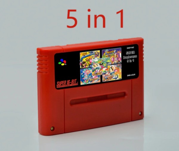 Super Bomberman 5 Teile in 1 Module fr Super Nintendo Snes