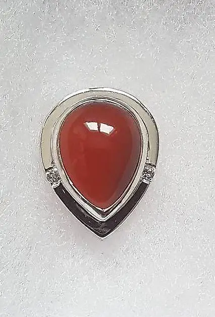 silberanhänger mit onyx und topas (versand inkl.)