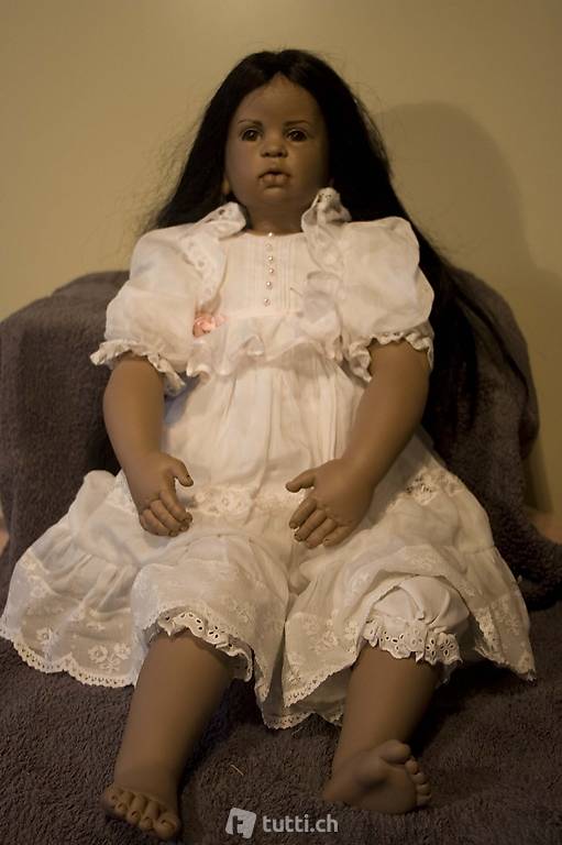 Porzellan Puppe Tabea Hildegard Günzel Künstlerpuppe Unikat