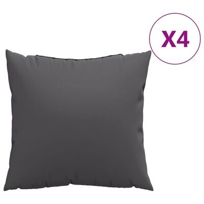 vidaXL Sofakissen 4 Stk. Anthrazit 40x40 cm SKU:360359