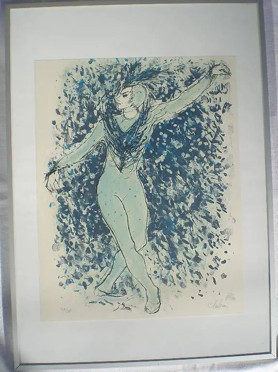 Nathalie Chabrier: sign./num. Litho, Pariser Kunstmalerin