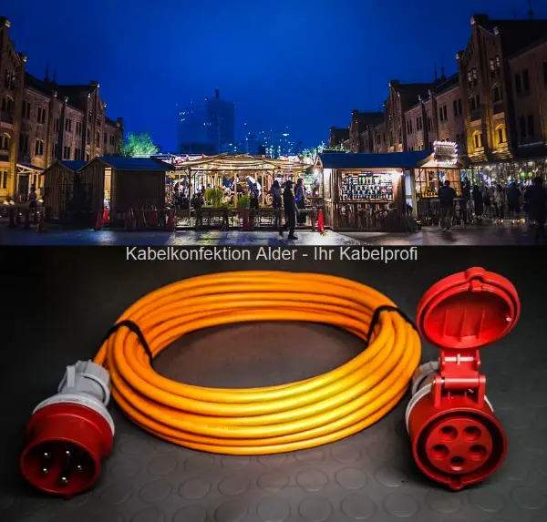  10m PUR Verlängerungskabel CEE16/5/400V 5x2.5mm2 IP-44 neu