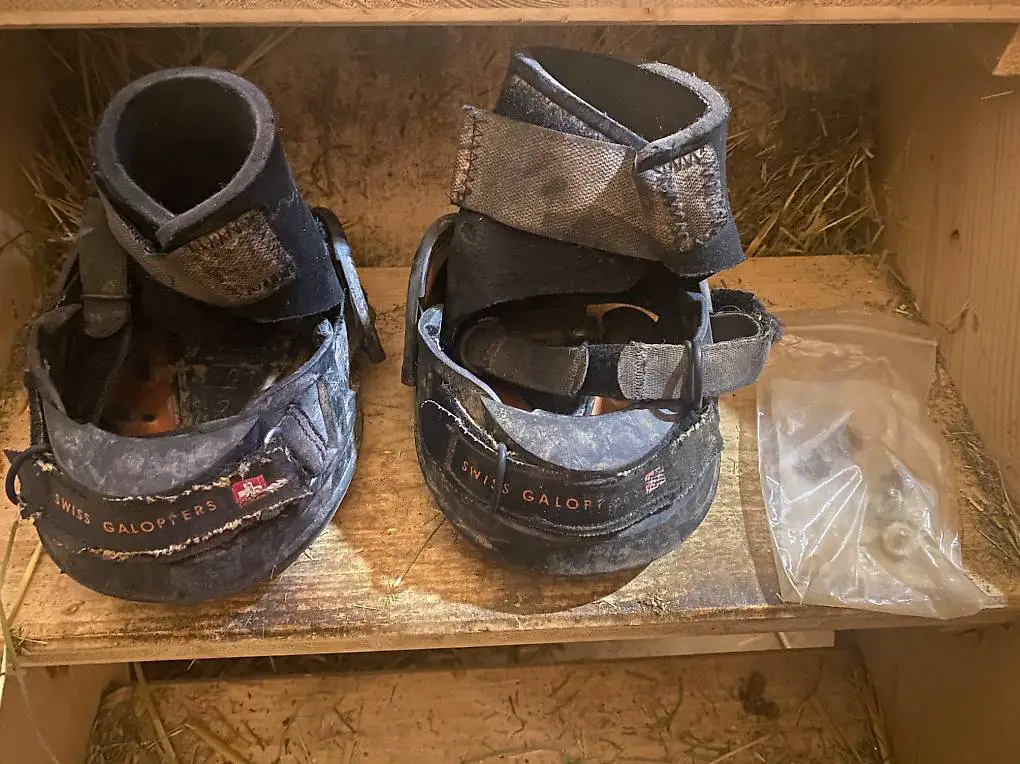 Hufschuhe Swiss Galoppers, Grösse 4, mit Stollen