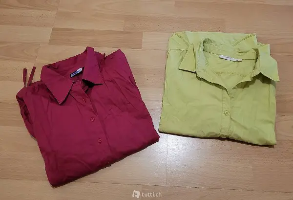 Blusen in knalligen Farben