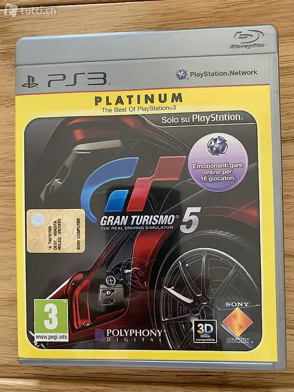Grand Turismo 5 versione platinum per Playstation 3