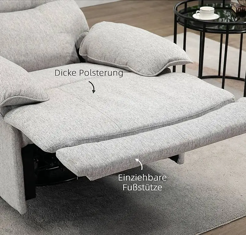 Taschenfederkern und dicker Polsterung
