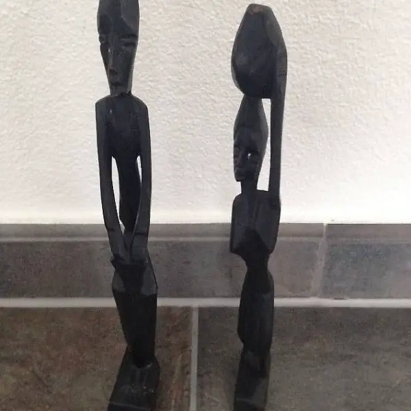 Holzfiguren Deko aus edlem Tropenholz aus der Karibik