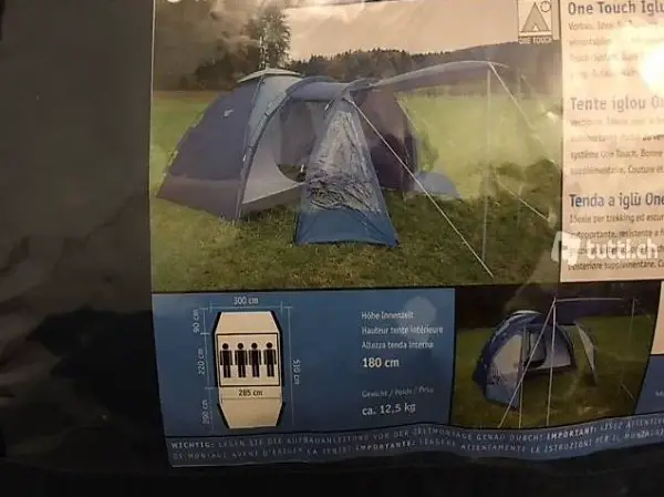 Campingzelt für 4 Personen Trevolution Easy Line blau