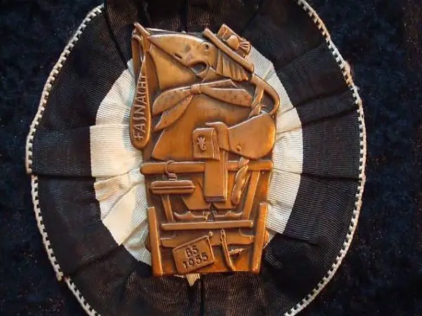 Zugsplakette 1955, Kupfer